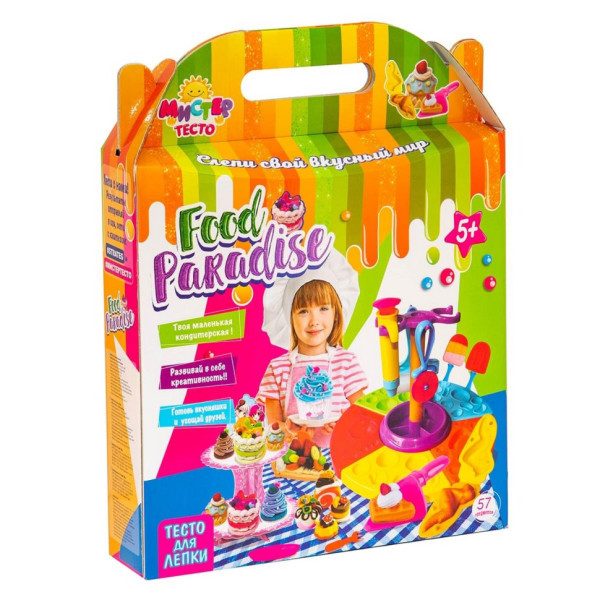 Дитячий набір для творчості "Містер тісто - food paradise" 71304, 57 предметів (71304)