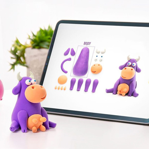 Набор самозатвердевающего пластилина ЛИПАКА – Коровка, пёсик, овца 60024-UA01(60024-UA01)