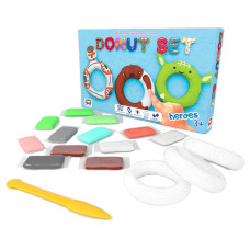 Набор для креативной лепки TM Moon Light Clay Donut Set HEROES легкий прыгающий пластилин - РУС 70089(70089)