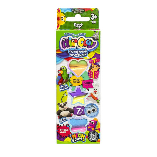 Набор креативного творчества "Air Clay" ARCL-01-01U-02U 7 цветов Вид 1(ARCL-01-01U)