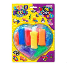 Креативна творчість із пластиліну "Air Clay+Bubble Clay" ARBB-03-02 блістер 15 брикетів (ARBB-03-02)