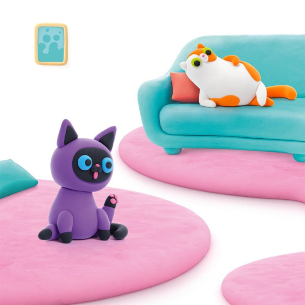 Набір самозатвердіючого пластиліну Пухнасті улюбленці Сіамська кішка ЛІПАКА 30112-UA01  (30112-UA01)