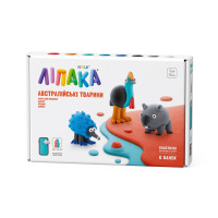 Набір самозатвердіючого пластиліну Австралійські тварини: казуар, єхидна, вомбат ЛІПАКА 60051-UA0 (60051-UA01)