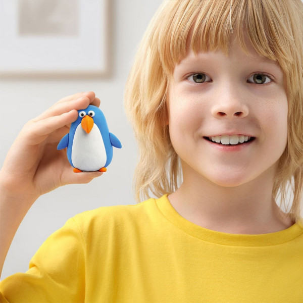 Меганабір пластиліну "Птахи" ЛІПАКА 15013-UA01 самостійно твердне (15013-UA01)