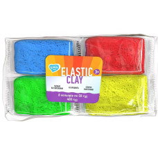 Набір для ліплення з повітряним пластиліном Elastic Clay 70164 8 colors (70164)