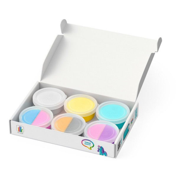 Набор пластилина Радужные единороги: Лайти, Санни, Рейни" ЛИПАКА 60053-UA01 самостоятельно затвердевает(60053-UA01)