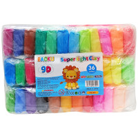 Набір для ліплення з повітряним пластиліном BK-1336, 36 кольорів (BK-1336)