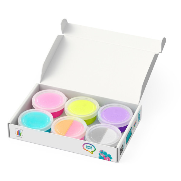 Набор самозатвердевающего пластилина Радужные единороги: Брайти, Спарки, Клауди ЛИПАКА 60054-UA01(60054-UA01)