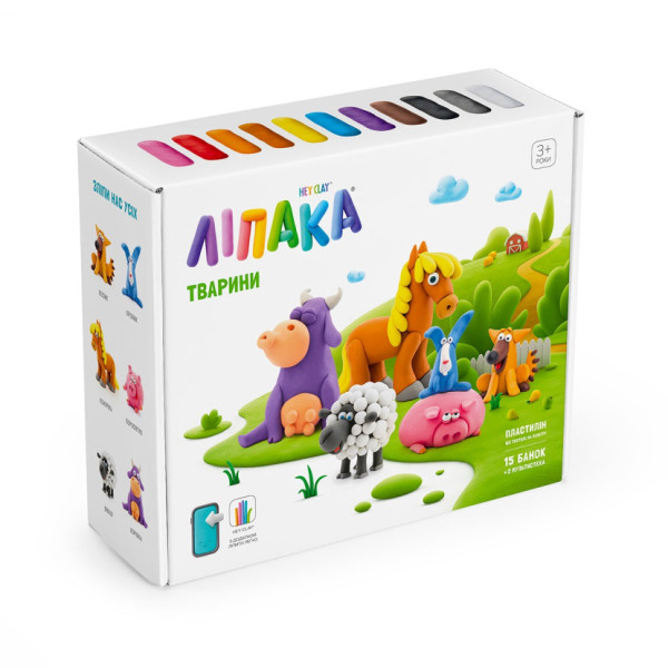 Меганабор самозатвердевающего пластилина Домашние животные ЛИПАКА 15012-UA01(15012-UA01)