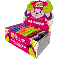 Пластилин лёгкий ZOOлипашки шоу-бокс "Баранчик" ZIRKA 140213 (шоу-бокс 14 цветов, 56 стиков по 6 г)