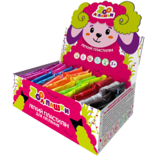 Пластилин лёгкий ZOOлипашки шоу-бокс "Баранчик" ZIRKA 140213 (шоу-бокс 14 цветов, 56 стиков по 6 г)