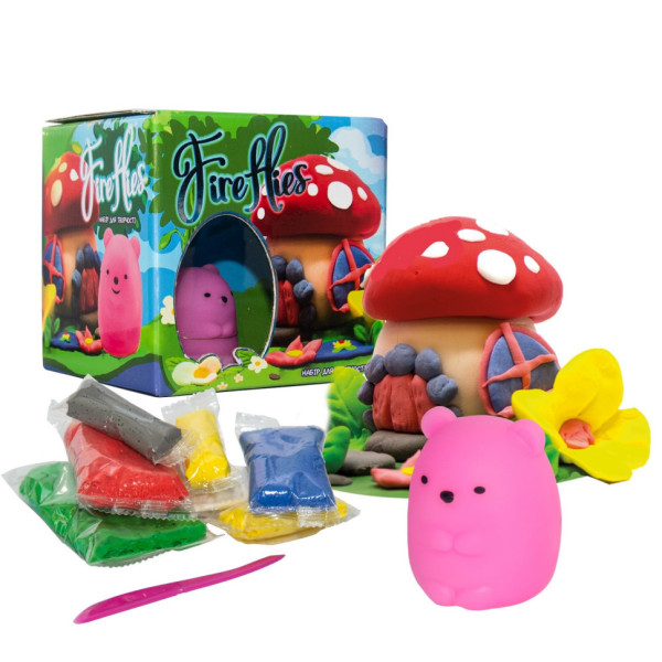 Набір для творчості "Fireflies - ведмедик" 30412 світильник, маса для ліплення (30412)