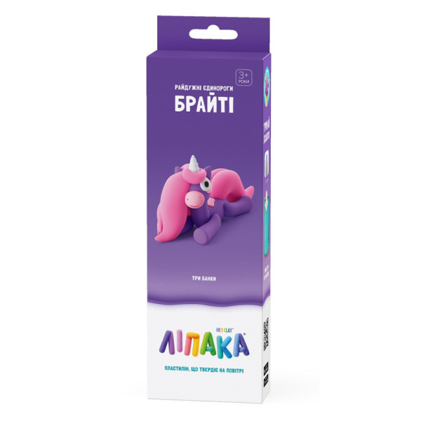 Набор самозатвердевающего пластилина Радужные единороги Брайти ЛИПАКА 30137-UA01(30137-UA01)