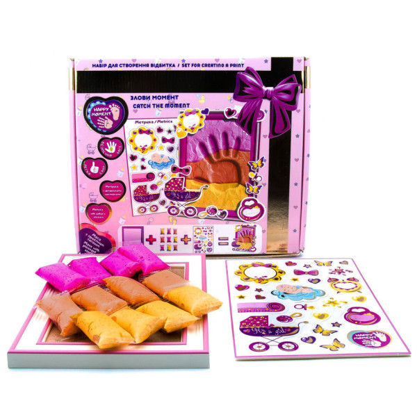 Набор для создания оттиска из легкого прыгающего пластилина ТМ Moon Light Clay для девочки 70032(70032)