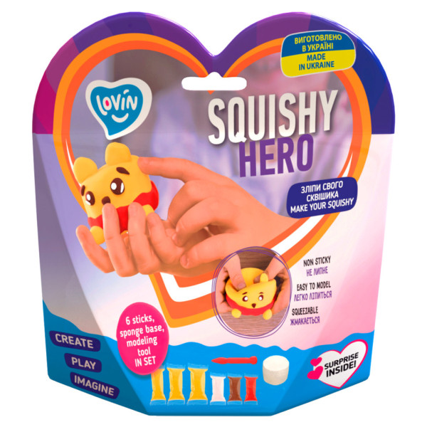 Набір для ліплення з повітряним пластиліном Squishy Squiny Pooh ТМ Lovin 70128 (70128L)