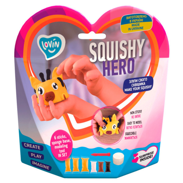 Набор для лепки с воздушным пластилином Squishy SquiRaff ТМ Lovin 70127(70127)