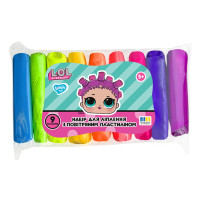 Набір для ліплення з повітряним пластиліном L.O.L. Surprise! LOL70193, 9 кольорів неон (LOL70193)