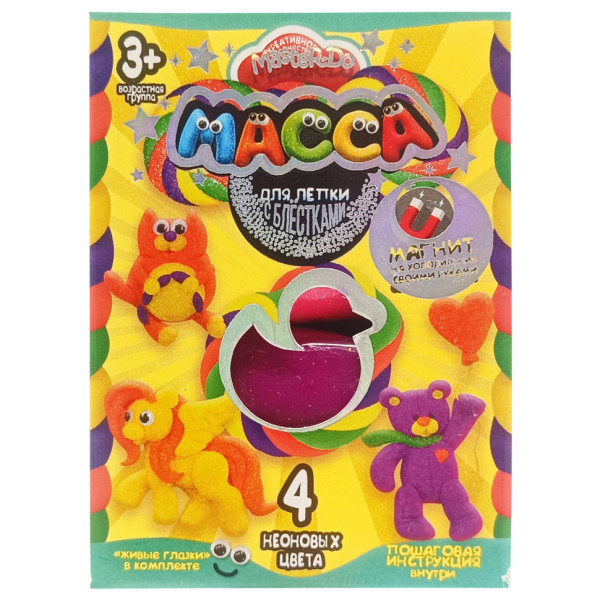 Набор креативного творчества Масса для лепки "MASTER DO" MMD-02-01, 4 цвета Вид 9(MMD-02-09)