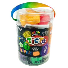 Креативна творчість "Тісто для ліплення FLUORIC" TMD-FL-8-01U 8 кольорів (TMD-FL-8-01U)