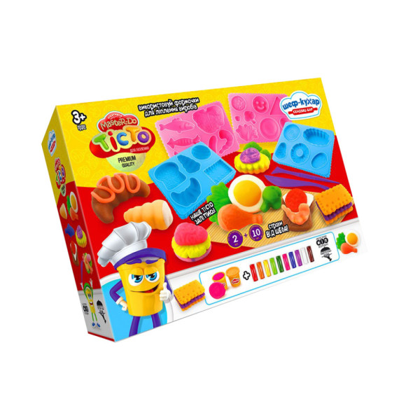 Креативное творчество "Тесто для лепки "Шеф-повар" TMD-17-01U…-04U с формочками Сендвич-бар(TMD-17-03U)