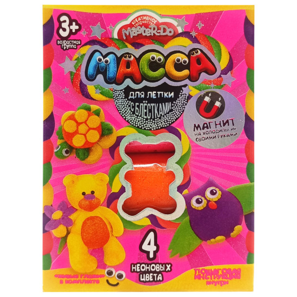 Набор креативного творчества Масса для лепки "MASTER DO" MMD-02-01, 4 цвета Вид 6(MMD-02-06)