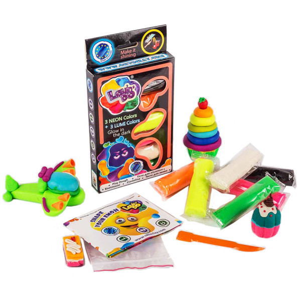 Набор теста для лепки TM Lovin'Do Ассорти 6 цветов Люми 41018(41018)