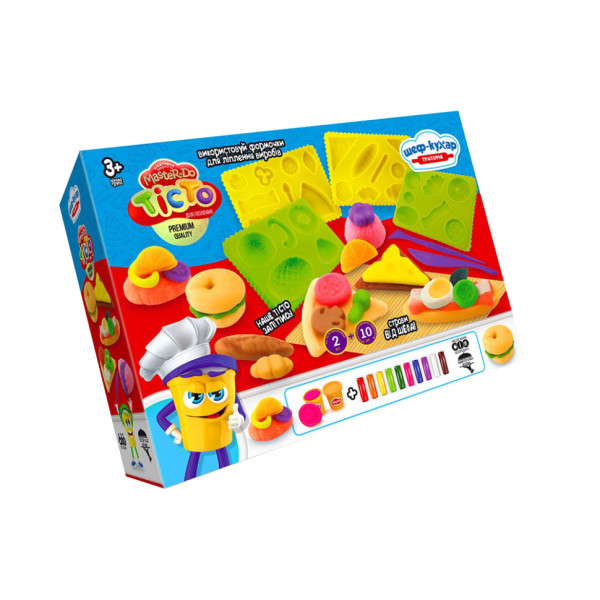 Креативное творчество "Тесто для лепки "Шеф-повар" TMD-17-01U…-04U с формочками Траттория(TMD-17-04U)