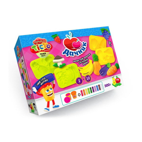 Креативное творчество "Тесто для лепки "MASTER DO" Дачник TMD-18-01U с формочками(TMD-18-01U)