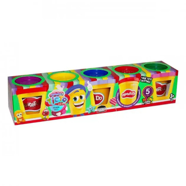 Креативное творчество "Тесто для лепки "Master Do" TMDB-01-02U 5 банок(TMDB-01-02U)