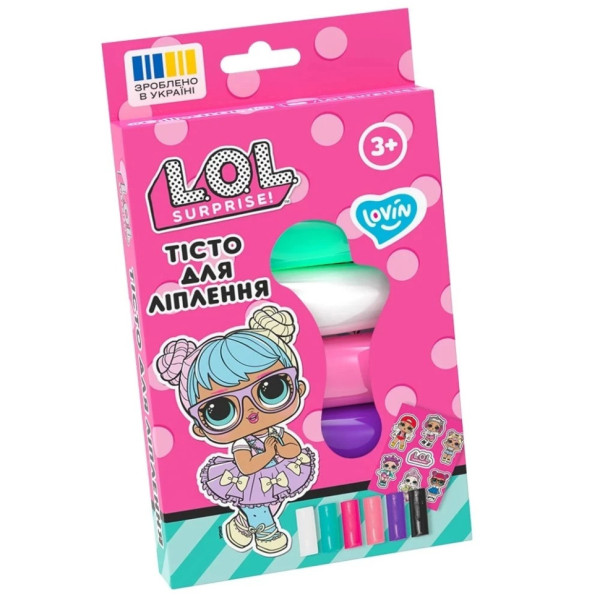 Набір для ліплення з тістом L.O.L. Surprise! LOL41245 у стиках 6 кольорів (LOL41245)