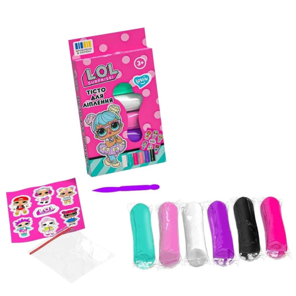 Набір для ліплення з тістом L.O.L. Surprise! LOL41245 у стиках 6 кольорів (LOL41245)