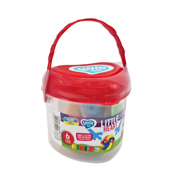 Набір для ліплення з тістом Little Heart 41240, 6 стиків (41240)