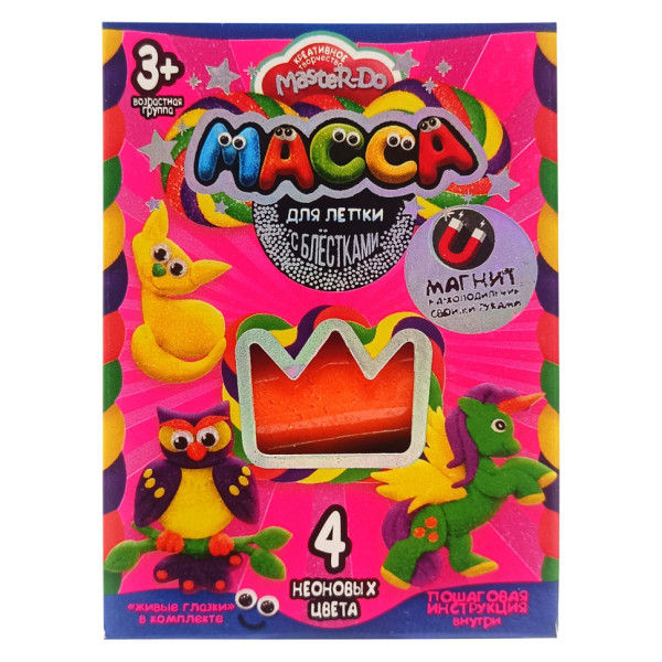 Набор креативного творчества Масса для лепки "MASTER DO" MMD-02-01, 4 цвета Вид 7(MMD-02-07)