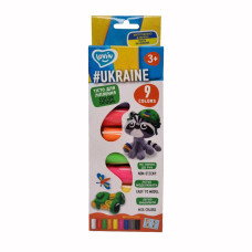 Набор теста для лепки "Ukraine" TM Lovin 41208, 9 цветов                               (41208)
