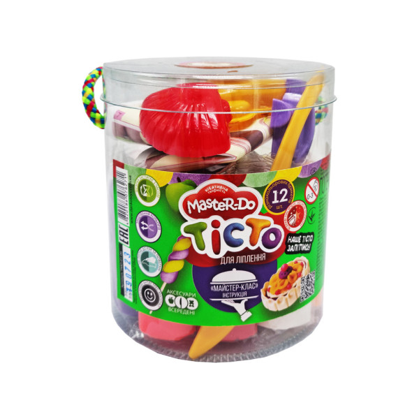 Креативное творчество "Тесто для лепки "Master Do" TMD-01-06, 12 цветов(TMD-01-06)