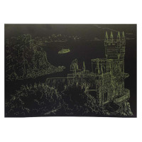 Гравюра А4 "Замок" ГрА4-15з економ варіант в пакеті 29,7х21 см (ГрА4-15з)