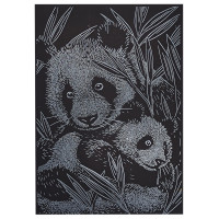 Гравюра А5 "Панди" ГрА5с-33 економ варіант у пакеті 21 х 14,8 см (ГрА5с-33)