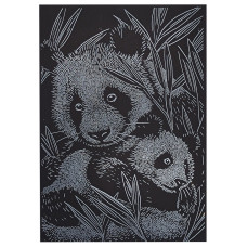 Гравюра А5 "Панди" ГрА5с-33 економ варіант у пакеті 21 х 14,8 см (ГрА5с-33)