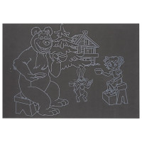 Гравюра А5 "Чаювання на природі" ГрА5с-27 економ варіант у пакеті 21 х 14,8 см (ГрА5с-27)