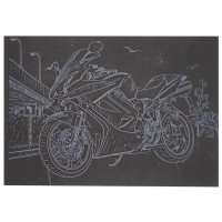 Гравюра А5 "Мотоцикл-3" ГрА5с-26 економ варіант у пакеті 21 х 14,8 см (ГрА5с-26)