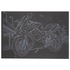 Гравюра А5 "Мотоцикл-3" ГрА5с-26 економ варіант у пакеті 21 х 14,8 см (ГрА5с-26)