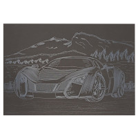 Гравюра А5 "Спорткар-3" ГрА5с-25 економ варіант у пакеті 21 х 14,8 см (ГрА5с-25)