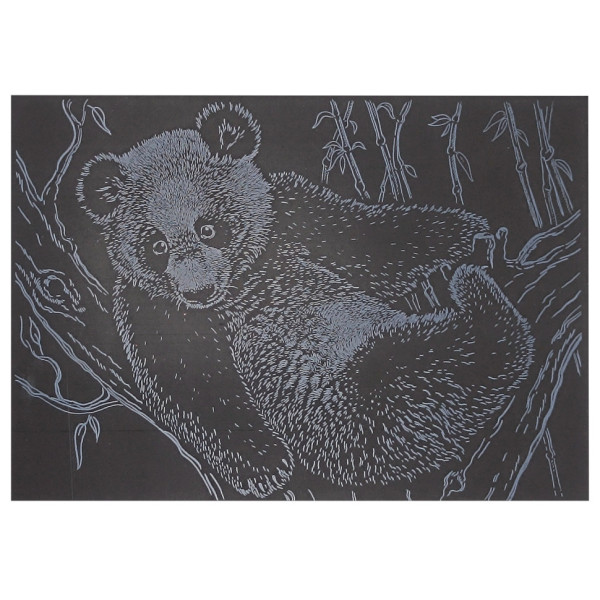 Гравюра А5 "Панда" ГрА5с-21 економ-варіант у пакеті 21 х 14,8 см (ГрА5с-21)