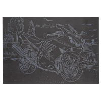 Гравюра А5 "Мотоцикл-3" ГрА5с-19 економ варіант у пакеті 21 х 14,8 см (ГрА5с-19)
