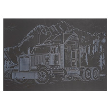 Гравюра А5 "Вантажівка-1" ГрА5с-17 економ варіант у пакеті 21 х 14,8 см (ГрА5с-17)