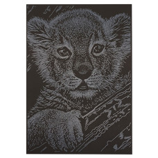 Гравюра А5 "Тигреня" ГрА5с-16 економ варіант у пакеті 21 х 14,8 см (ГрА5с-16)