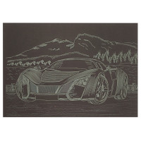 Гравюра А5 "Спорткар-1" ГрА5з-6 економ варіант у пакеті 21 х 14,8 см (ГрА5з-6)