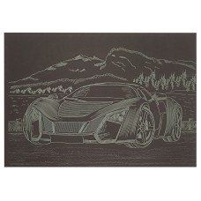 Гравюра А5 "Спорткар-1" ГрА5з-6 економ варіант у пакеті 21 х 14,8 см (ГрА5з-6)