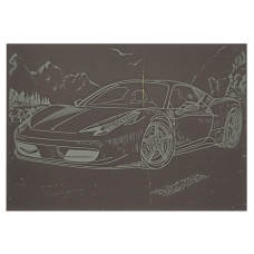 Гравюра А5 "Спорткар" ГрА5з-4 економ варіант у пакеті 21 х 14,8 см (ГрА5з-4)