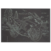 Гравюра А5 "Мотоцикл-1" ГрА5з-2 економ варіант у пакеті 21 х 14,8 см (ГрА5з-2)